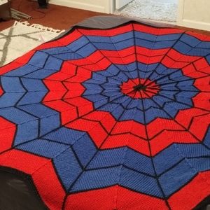 Handmade Spiderman Web Afgan